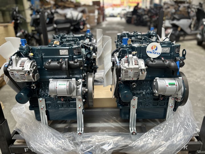 SWALFY MACHINERY CO., LIMITED Announces Shipment of Four KUBOTA D902 Engines